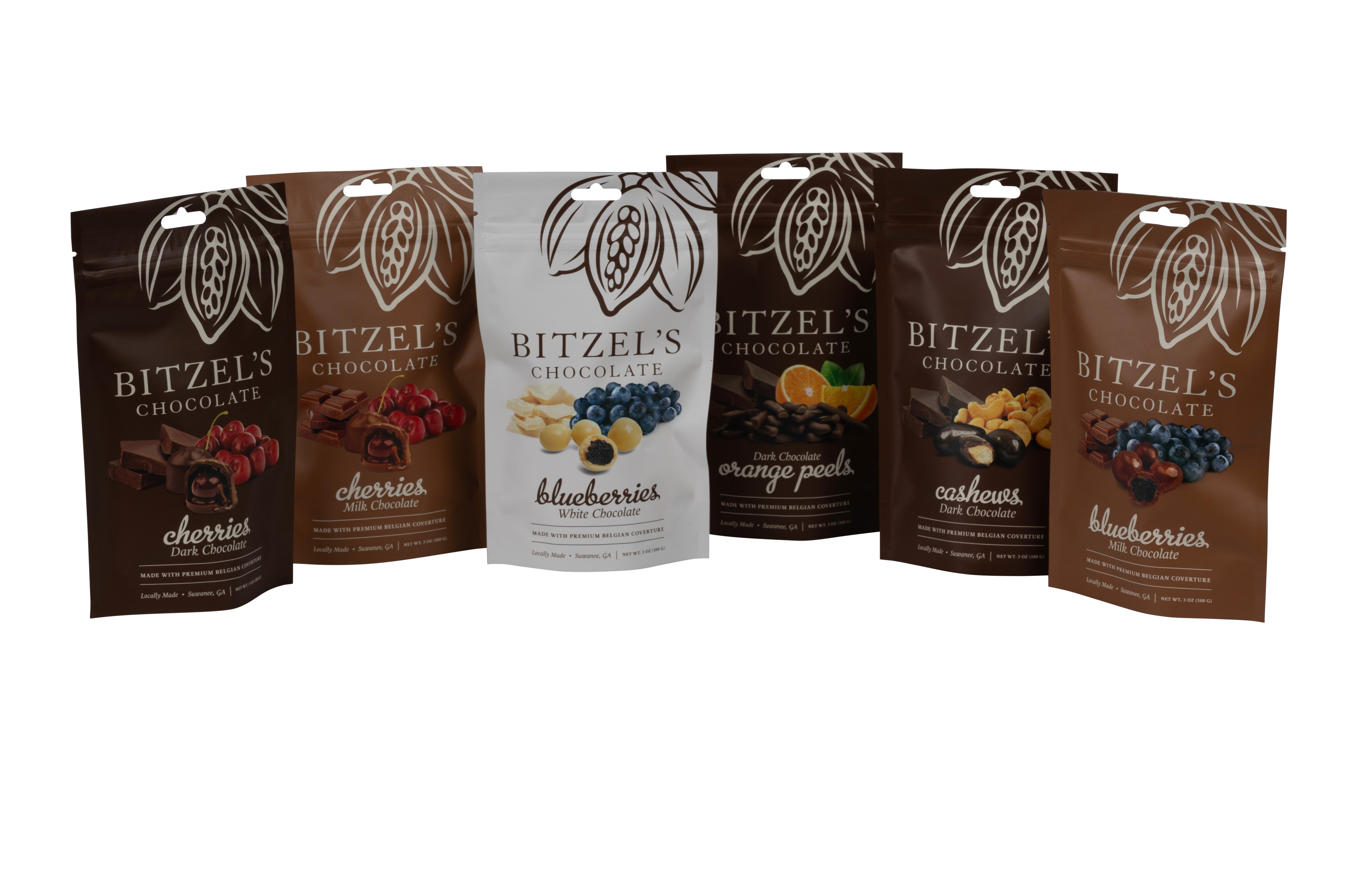 Panned (Coated) Chocolates Bitzel's Chocolate