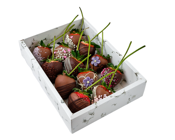 1DZ Long Stem Chocolate Covered Strawberries